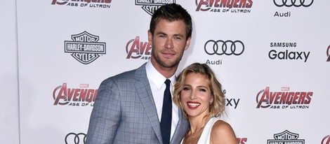 Chris Hemsworth y Elsa Pataky en el estreno de 'Los vengadores: la era de Ultron' en Los Angeles