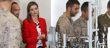 La Reina Letizia en la Academia de Artillería de Segovia