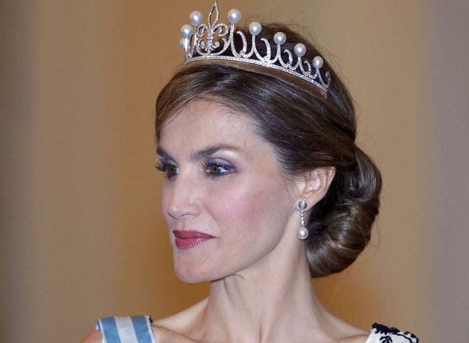 La Reina Letizia con la tiara princesa en el 75 cumpleaños de Margarita de Dinamarca