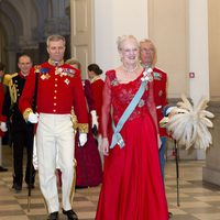 Margarita de Dinamarca en la cena de gala por su 75 cumpleaños