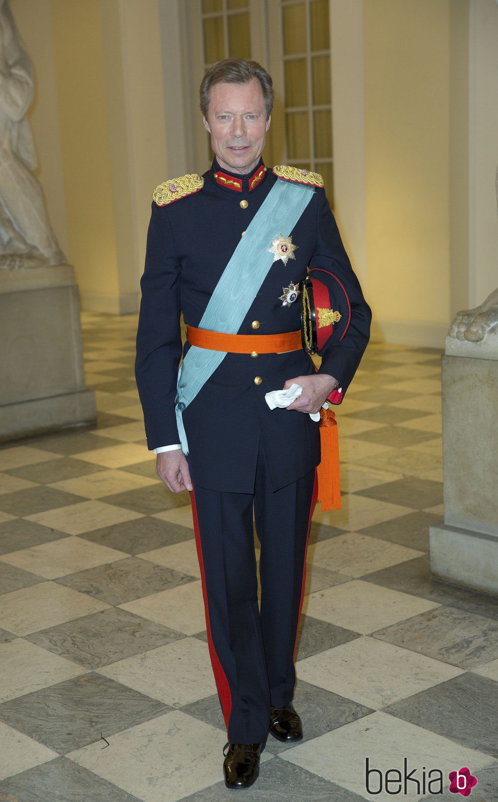 Enrique de Luxemburgo en el 75 cumpleaños de Margarita de Dinamarca