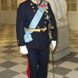 Harald de Noruega en el 75 cumpleaños de Margarita de Dinamarca