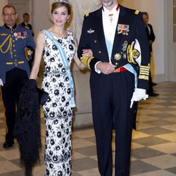 Los Reyes Felipe y Letizia en el 75 cumpleaños de Margarita de Dinamarca