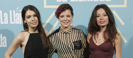 Claudia Traisac, Andrea Ros y Anna Castillo en el segundo aniversario de 'La llamada'