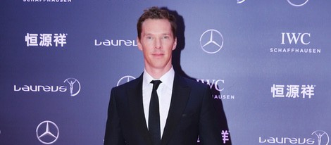 Benedict Cumberbatch en la entrega de los Premios Laureus del Deporte 2015