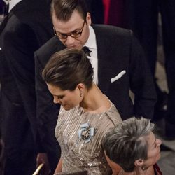 Victoria y Daniel de Suecia en la cena de gala por el 75 cumpleaños de Margarita de Dinamarca