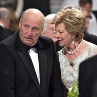 Harald de Noruega y Ana María de Grecia en la cena de gala por el 75 cumpleaños de Margarita de Dinamarca