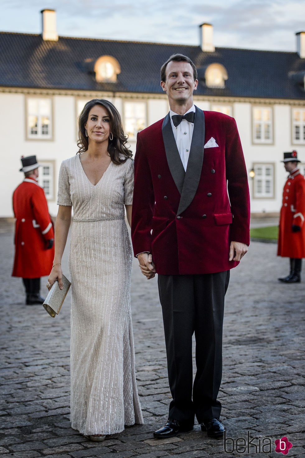 Joaquín y Marie de Dinamarca en la cena de gala por el 75 cumpleaños de Margarita de Dinamarca