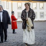 Constantino y Ana María de Grecia en la cena de gala por el 75 cumpleaños de Margarita de Dinamarca