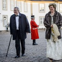 Constantino y Ana María de Grecia en la cena de gala por el 75 cumpleaños de Margarita de Dinamarca