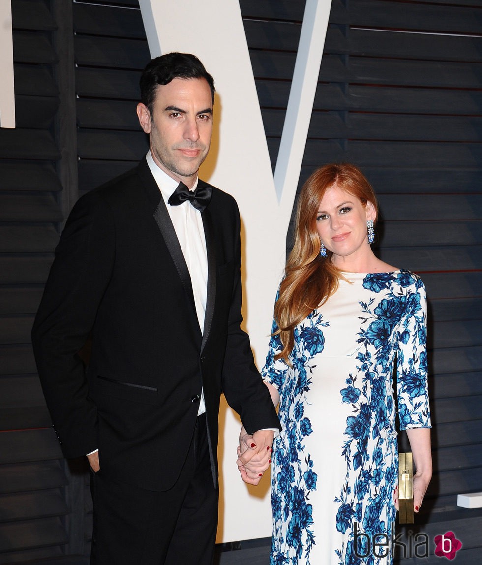 Isla Fisher y Sacha Baron Cohen