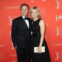 Will Ferrell y Viveca Paulin en la gala del 50 aniversario del LACMA