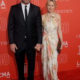 LIev Schreiber y Naomi Watts en la gala del 50 aniversario del LACMA