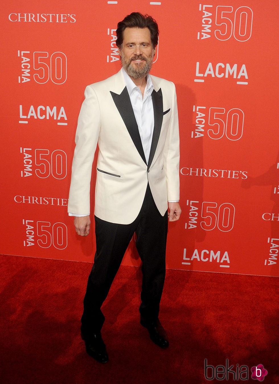 Jim Carrey en la gala del 50 aniversario del LACMA