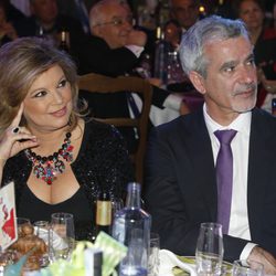 Terelu Campos y José Valenciano en los Premios Sancho Panza 2015