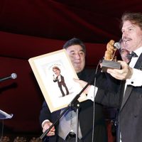 Bigote Arrocet recoge un galardón en los Premios Sancho Panza 2015