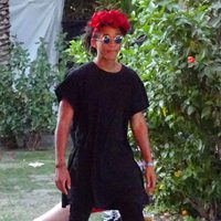 Jaden Smith con un tocado de flores en el segundo fin de semana del Coachella 2015