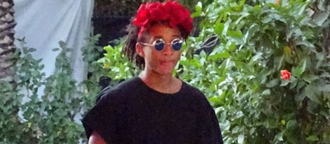 Jaden Smith con un tocado de flores en el segundo fin de semana del Coachella 2015