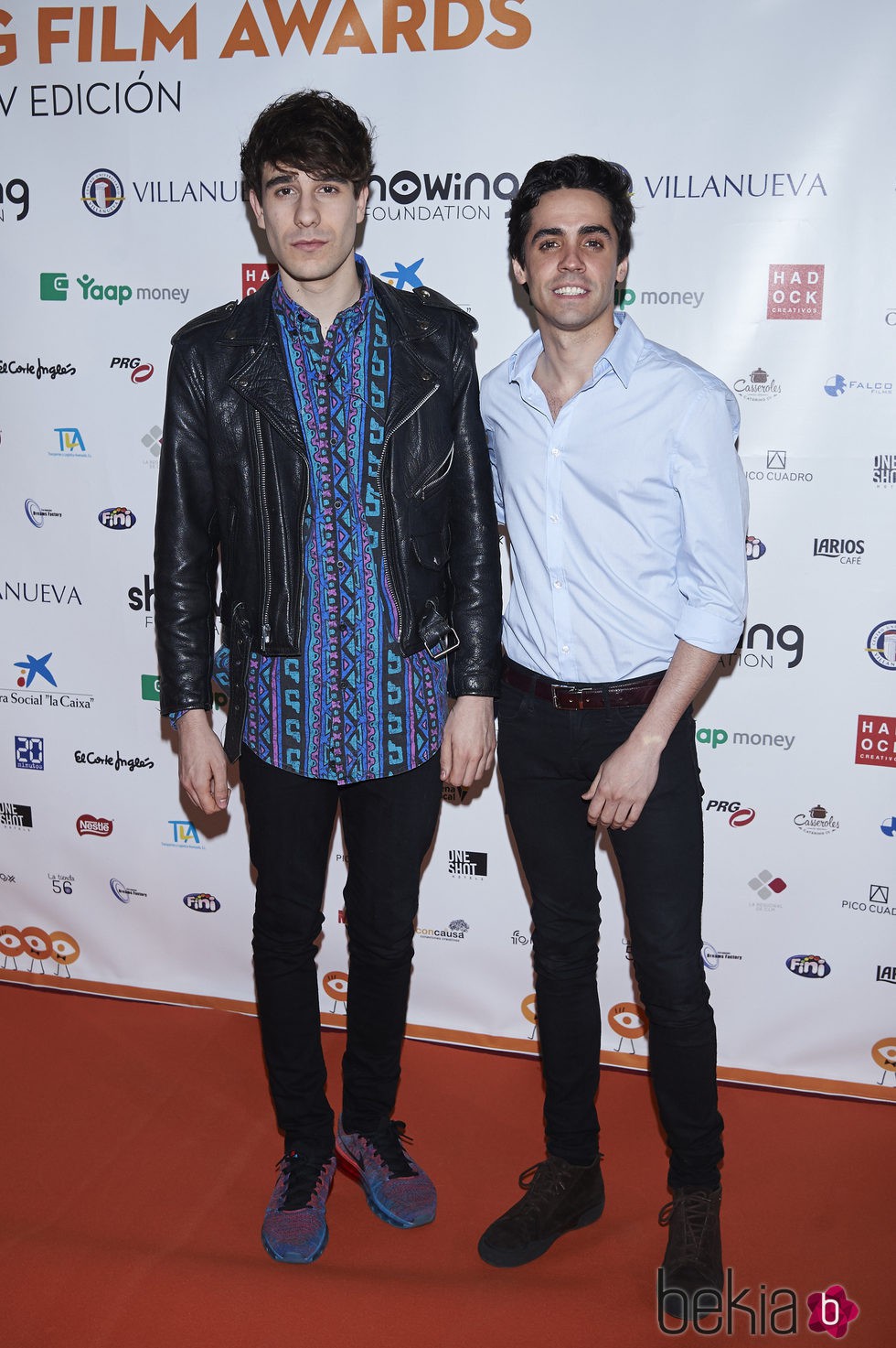 Javier Calvo y Javier Ambrossi en el Showing Film Awards