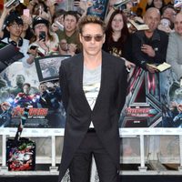 Robert Downey Jr. en el estreno de 'Los Vengadores: la era de Ultron' en Londres