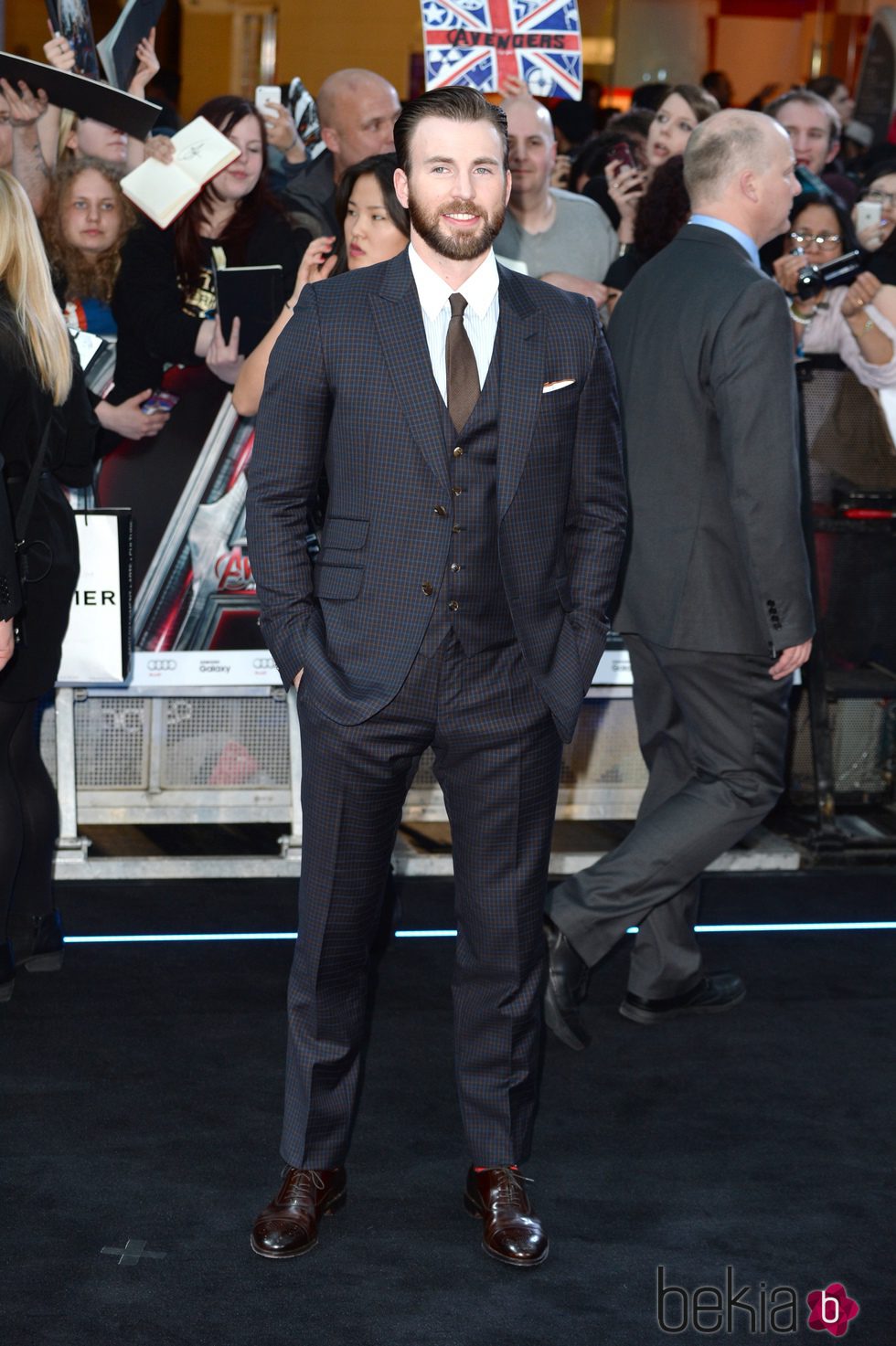 Chris Evans en el estreno de 'Los Vengadores: la era de Ultron' en Londres