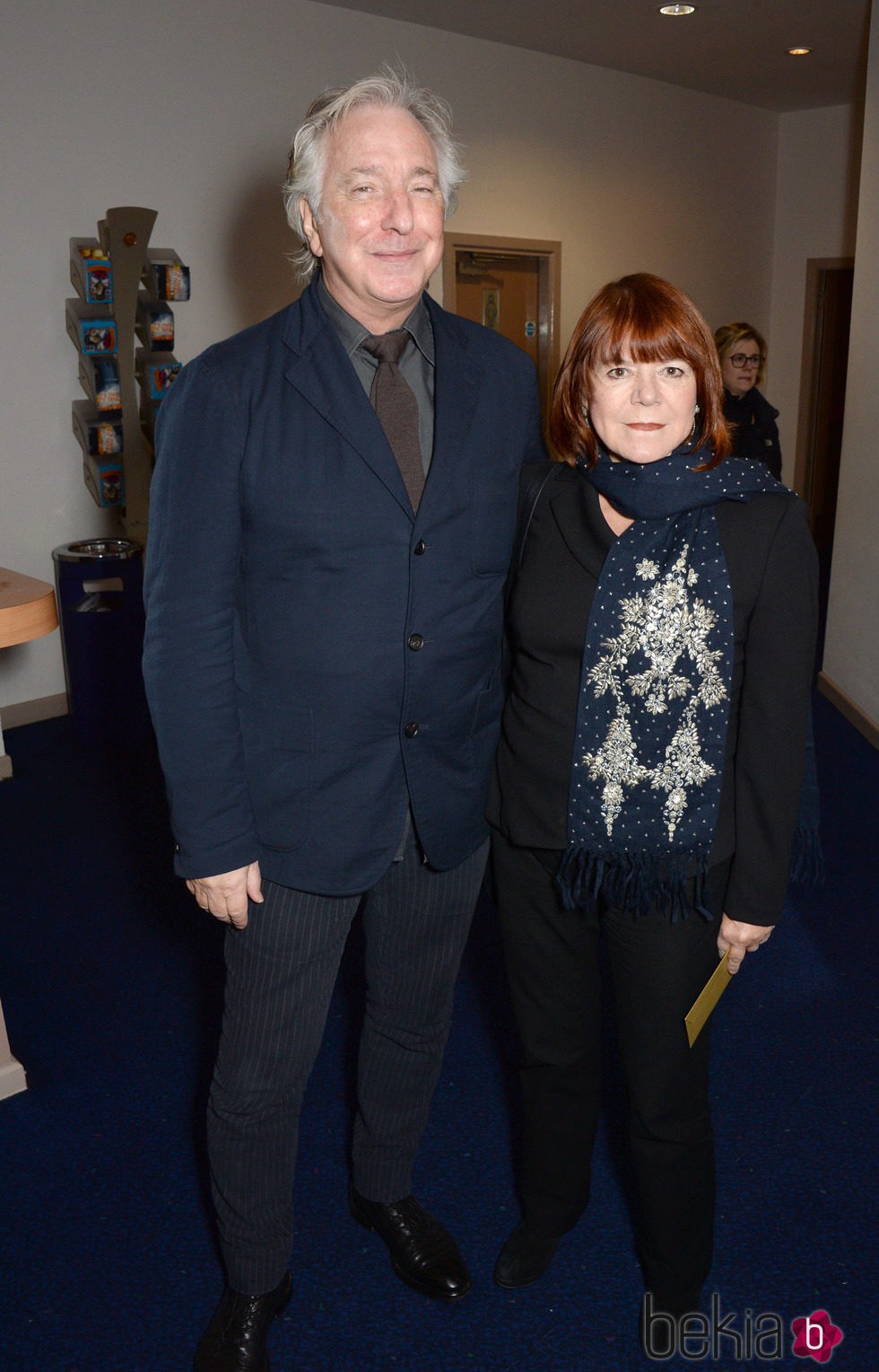 Alan Rickman y su mujer Rima Horton