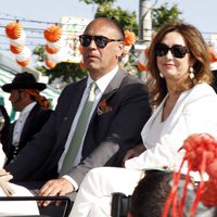 Ana Rosa Quintana y Juan Muñoz en la Feria de Abril 2015