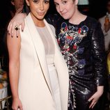 Kim Kardashian y Lena Dunham en la gala del Poder de la mujer de Variety