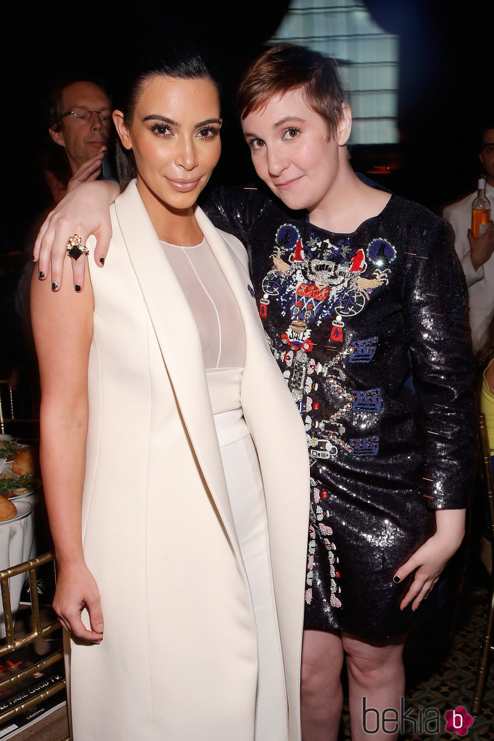 Kim Kardashian y Lena Dunham en la gala del Poder de la mujer de Variety