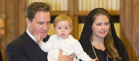 La Princesa Magdalena de Suecia, Chris O'Neill y la Princesa Leonor en el Vaticano