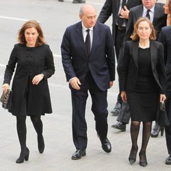 Soraya Sáenz de Santamaría, Jorge Fernández Díaz y Ana Pastor en el funeral institucional por las víctimas del accidente de avión de Germanwings