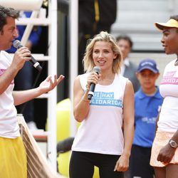 Elsa Pataky, Arturo Valls y Serena Williams en el torneo de tenis benéfico de Madrid Open