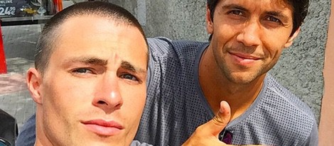 Colton Haynes con Fernando Verdasco, de visita por Madrid