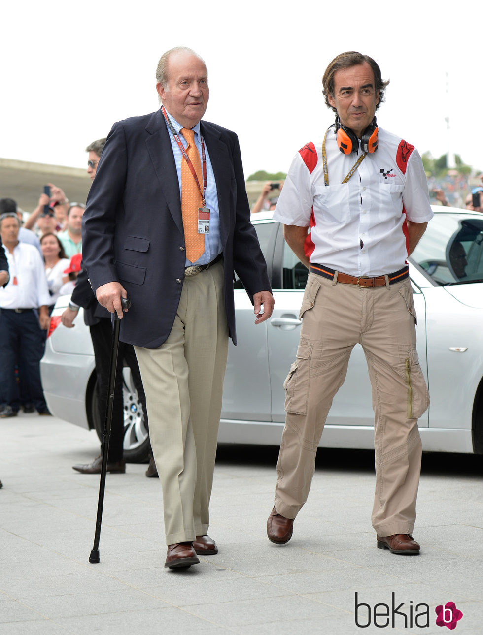 El Rey Juan Carlos en el GP de España de MotoGP en Jerez