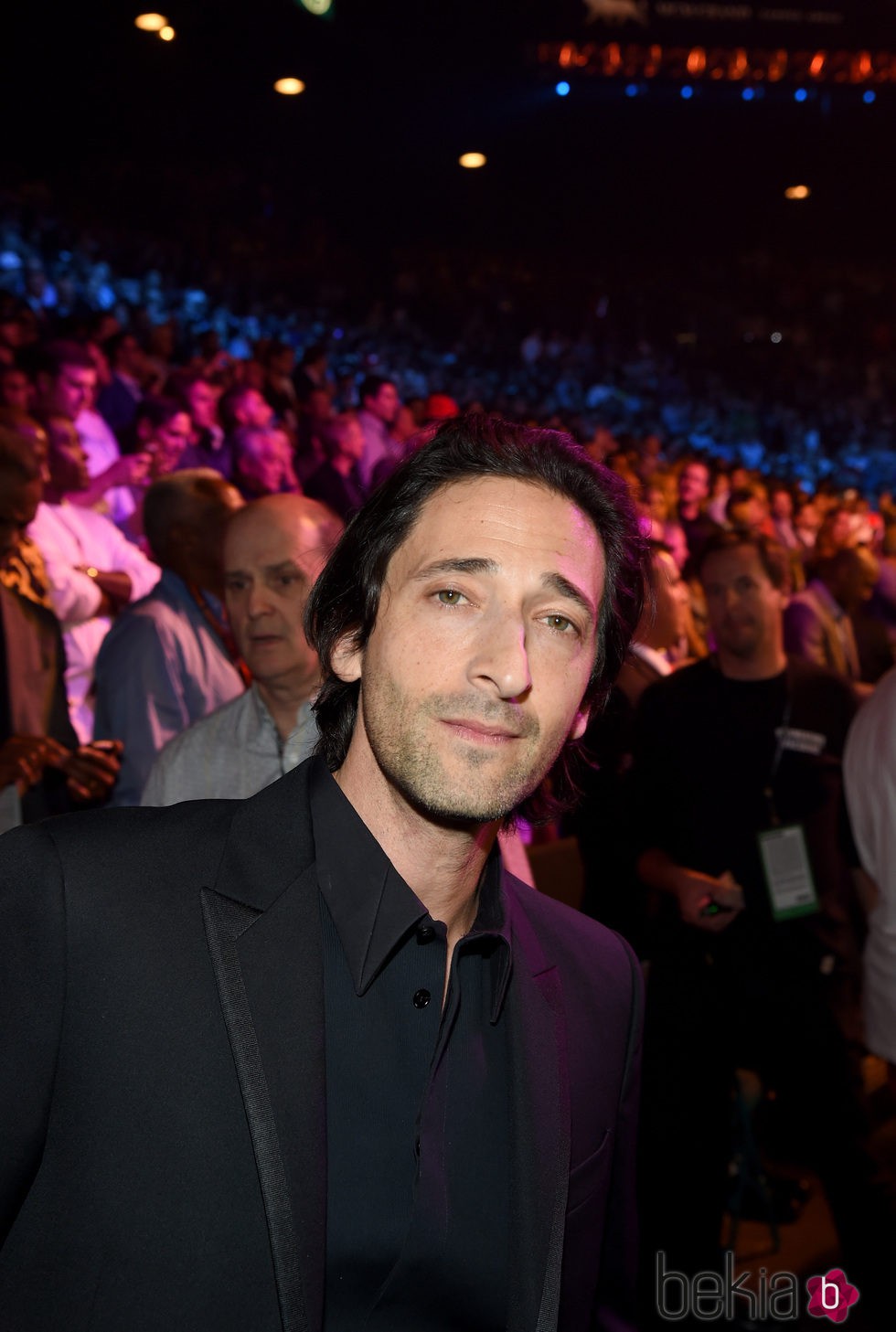 Adrien Brody en el 'Combate del Siglo' en Las Vegas