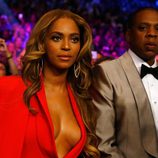 Beyoncé y Jay Z en el 'Combate del Siglo' en Las Vegas