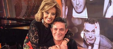 Alejandro Sanz con María Teresa Campos en '¡Qué tiempo tan feliz!'