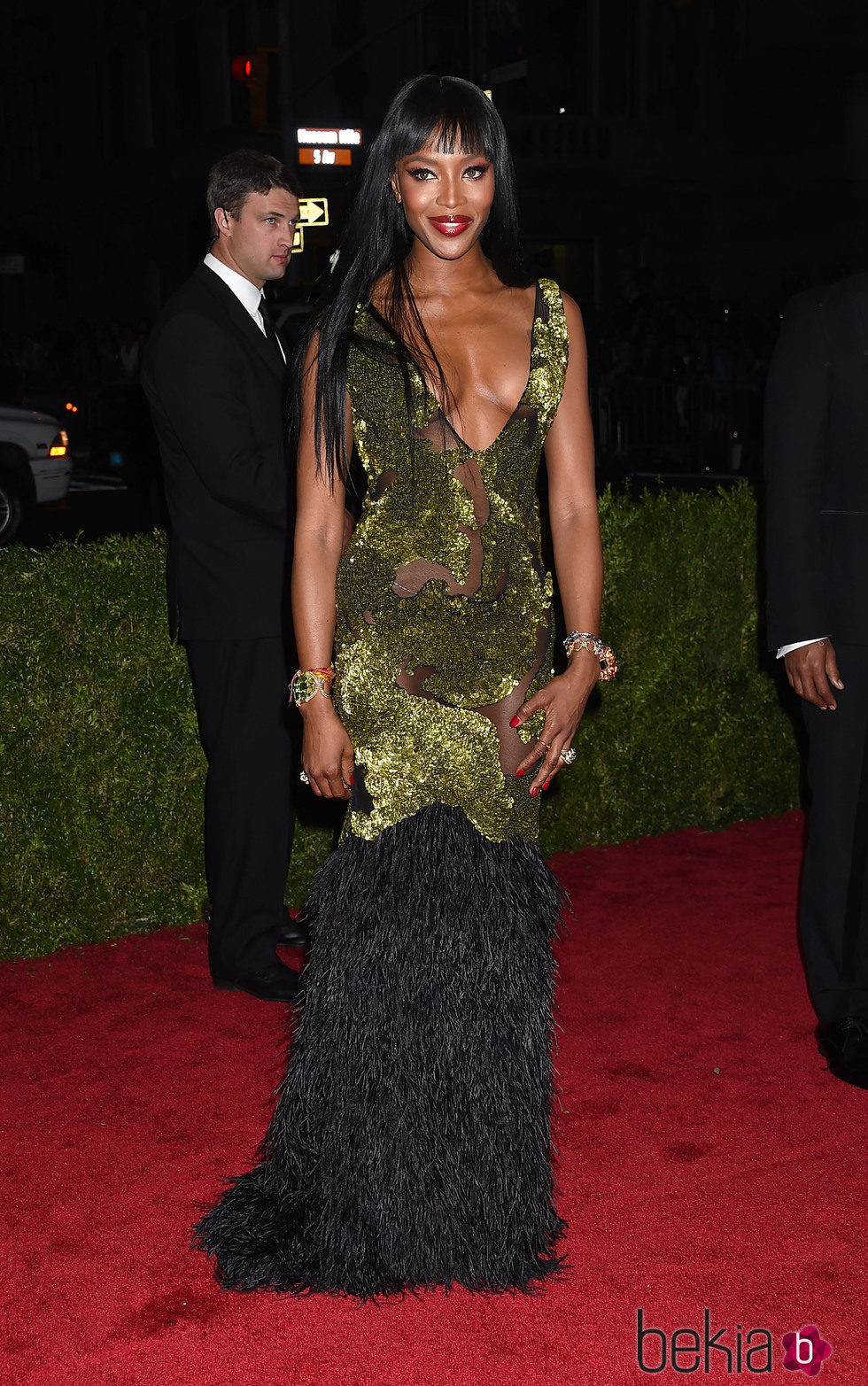 Naomi Campbell en la alfombra roja de la Gala del Met 2015