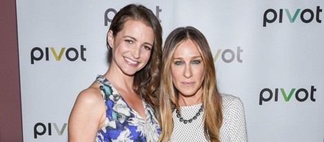 Kristin Davis y Sarah Jessica Parker en la proyección de 'Gardeners Of Eden'