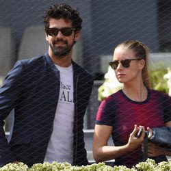 Miguel Ángel Muñoz y Manuela Vellés en el Madrid Open 2015