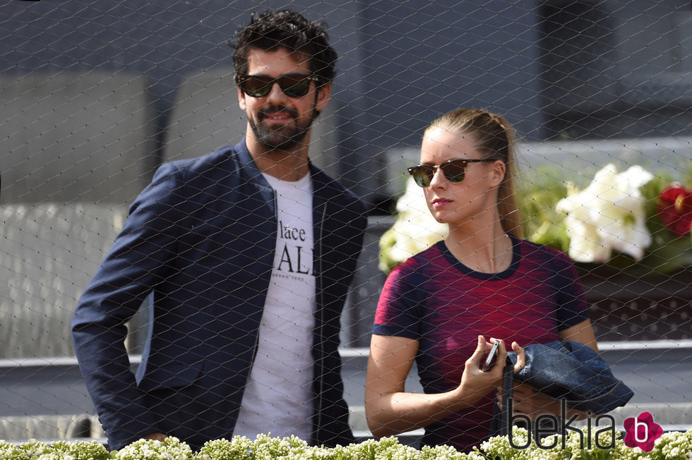 Miguel Ángel Muñoz y Manuela Vellés en el Madrid Open 2015