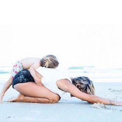 Elsa Pataky con su hija, India Rose, en su tercer cumpleaños