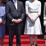 Alberto y Charlene de Mónaco en el bautizo de Jacques y Gabriella de Mónaco