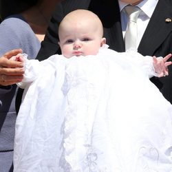 La Princesa Gabriella de Mónaco en su bautizo