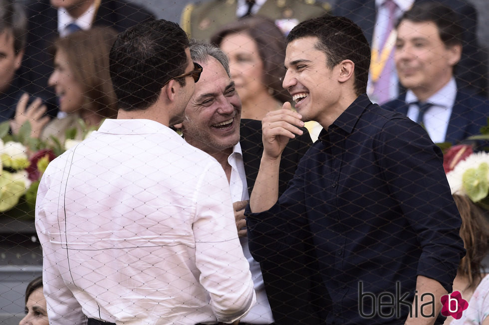 José Coronado, Álex González y Miguel Ángel Silvestre en la final de Madrid Open 2015