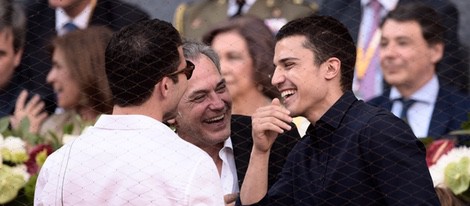 José Coronado, Álex González y Miguel Ángel Silvestre en la final de Madrid Open 2015