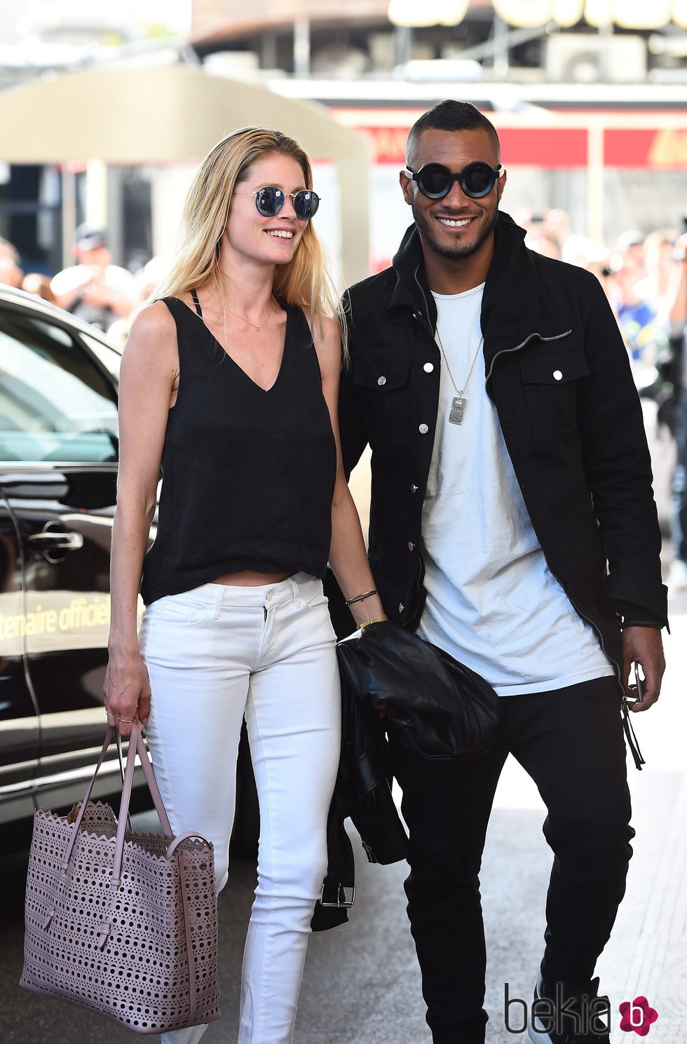 Doutzen Kroes y Sunnery James a su llegada al Festival de Cannes 2015