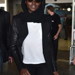 Lupita Nyong'o a su llegada al Festival de Cannes 2015