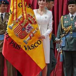 La Reina Letizia en la entrega de la Enseña Nacional a la Guardia Civil en Vitoria