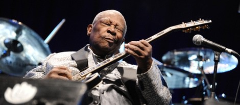 B. B. King ofreciendo un concierto en Madrid